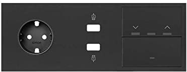 Simon 10020306-238 interruptor de luz Negro