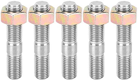 Stehbolzen, Stiftschrauben, M10x1.25 50mm Turbo Stud Kit Flanschmuttern Geeignet für Turbinen und Verteiler Turbobolzensatz passend für DSM 1G, EVO1~10