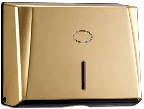 Goldener Papierhandtuchspender Wandmontierter kommerzieller Tissue-Box-Spender für mehrfach gefaltete Papierhandtücher Küche Badezimmer