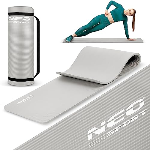 Neosport Flexible Gymnastikmatte - Rutschfeste Sportmatte - Leichte und Strapazierfähige Yogamatte - Wasserdichte Stretching-Matte - Kompakt, mit einer Tragekordel