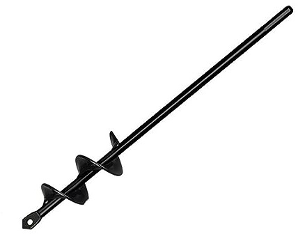Spiralbohrer Garten-Erdbohrer, Kohlenstoffstahl, Blumenpflanzloch-Bagger, Erdbohrer, Garten-Pflanzwerkzeuge, 4 cm x 45 cm