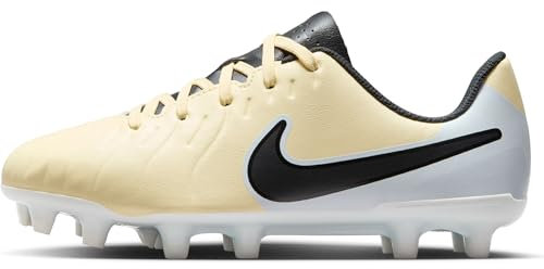 Nike Jr Legend 10 Club FG/MG, Zapatos de fútbol, Lemonada Black Mtlc Gold Coin, 33 EU