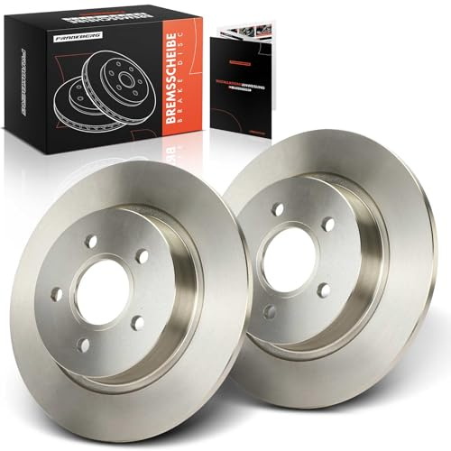 Frankberg Bremsscheibensatz inkl. 2x Bremsscheiben Hinten Voll Ø280mm Kompatibel mit Focus C-Max DM2 Focus II Turnier DA DS FFS Focus II Replace# 1500156,1323551