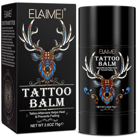 P-Beauty Tattoo Butter Balsam, Pflegecreme mit Vitamin E 75g - Aftercare für Tätowierungen - unterstützt die Heilung & Feuchtigkeit, Schutz gegen austrocknen - Tattoobalsam für frisches Tattoo