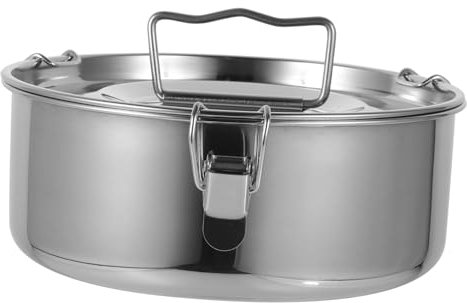 Genérico Molde Para Flan De Acero Inoxidable Pequeño Vaporera De Cocina Multiusos Adecuado Para Cocinar Al Vapor Para Flanes y Pudines Incluye Tapa