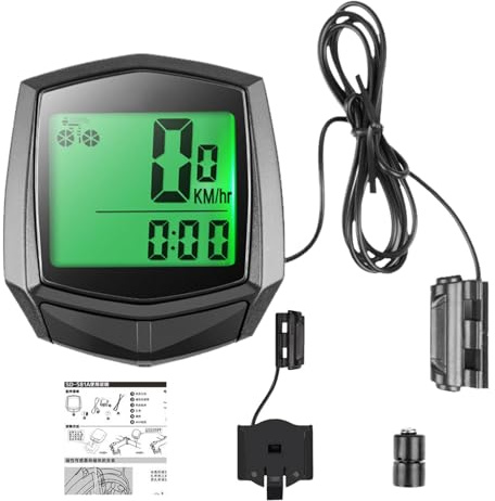 Tewzafiya COMPUTER BIKE pour vélo de route, compteur de vitesse de vélo,Cycle d'affichage LCD Speed ​​tracker de vitesse de cyclisme comptable - Ordinateur de vélo multifonction pour les