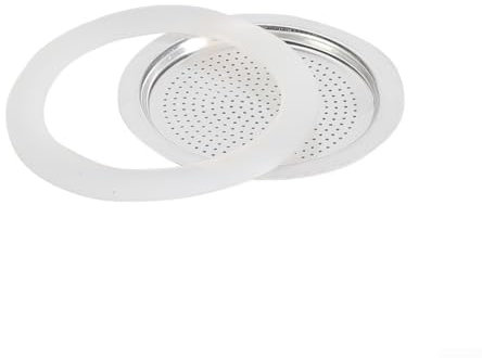 Junta de repuesto de goma de silicona, para tapas de cafeteras de café, espresso y moca de todos los tamaños (12 tazas + tamiz)