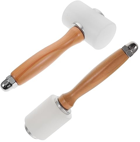 Vaguelly Marteaux De Fabrication De Cuir En Nylon Et Caoutchouc Outils D'installation Ergonomiques Marteau Antidérapant Pour Cuir Outils De Bricolage Pour Artisans Lot De 2 Pièces