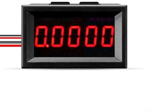 Amperometro digitale, amperometro digitale 3A, pannello di misurazione della corrente a LED a quattro fili a 5 cifre per progetti elettronici (rosso)