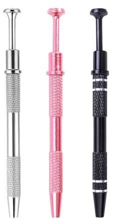 Earthel 3 Pcs Piercing Ball Grabber, 2cm Earring Grabber Tool, Jewellery Tools with 4 Claws Piercing Pliers for Change Earring, Pickup Jewelry Craft Small Parts Tiny Objects