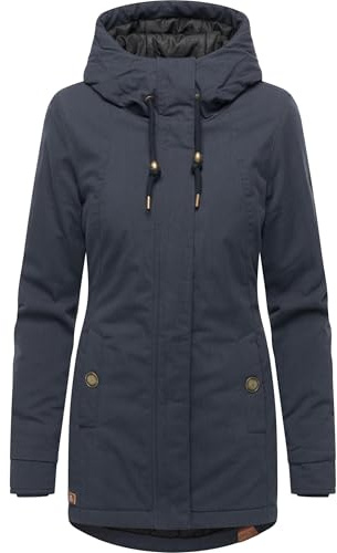 Ragwear Damen Winterparka warme Winterjacke mit Kapuze Monadena Parka YOUMODO XS-5XL