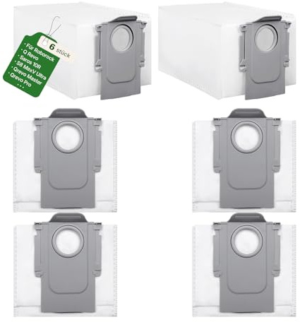 6 Qrevo Reservdelar för Roborock QV 35A 35S/Q Revo/Qrevo S/Pro/Qrevo Master/Curv/Slim/Qrevo Edge/Qrevo Curv 2 Pro/Qrevo Curv S5X/Qrevo 5V/S8 MaxV Ultra/Saros 20/10/Saros 10R Robot Dammdammsugare