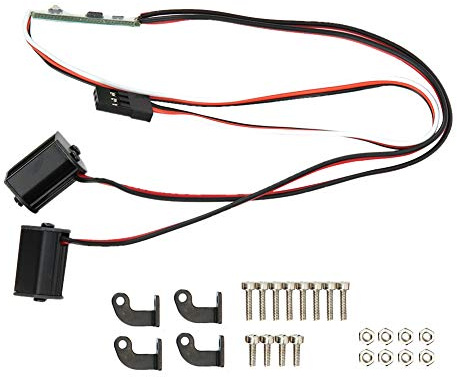 Barra luminosa a LED Wangcmcol SCX10 per auto telecomandata, con modalità flash multiple, installazione semplice, effetti respiro e strobo per modelli cingolati in scala 1/10