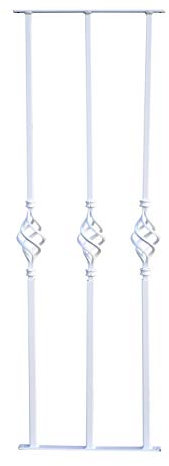 Avonstar Classics Range Adjustable Decorative Window Security Bars Triple British Made (White)