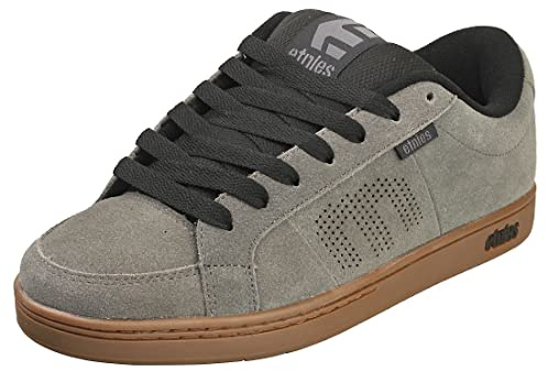 Etnies Kingpin Men's Skateboarding Shoe Classic Puffy Sustainable, Comfortable & Durable Footwear with Die-Cut EVA Insole - Grey/Black/Gum - 11