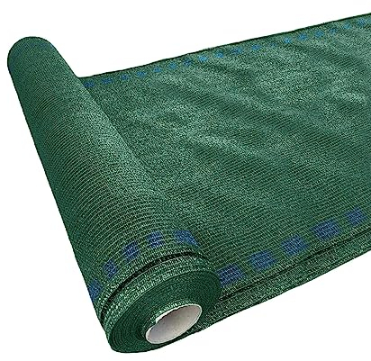 Rebecca Mobili Red de sombreo, Cortavientos para terraza de jardín, Verde, Hdpe, Pantalla de privacidad UV - Tamaño AxAN: 2 x 25 MT - Art. RE6695