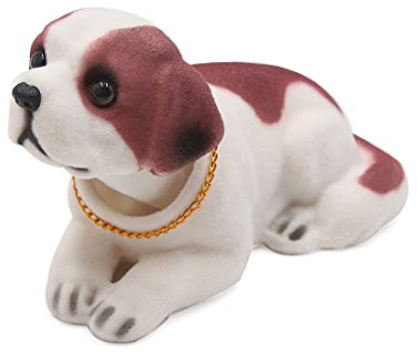 Ruilogod Saint Shaped Shaking Head Nodding Dog Decoration for Car Dashboard (id: 5b9 014 bb1 f0c 231
