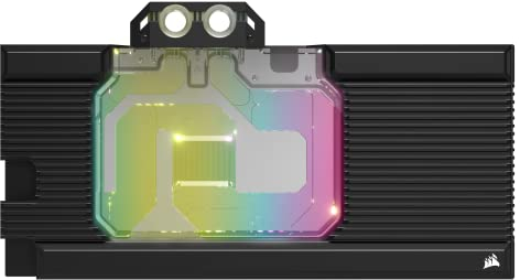 Corsair Hydro X Series XG7 RGB 3090 Ti STRIX/TUF Waterblock per GPU - Per ASUS ROG STRIX e TUF Gaming GeForce RTX 3090 Ti (Dissipatore con piastra di raffreddamento in rame nichelato) Nero