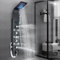 JunSheng Colonna Doccia Idromassaggio LED con Soffione Doccia Alta Qualità Acciaio Inox Pannello Doccia Set con Display LCD Della Temperatura Per Bagno,Doccetta e Vasca,Nero
