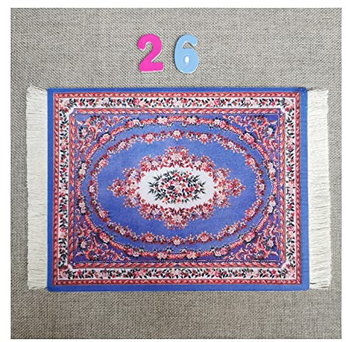 Egurs Mauspad Teppich Muster Perser Stil Orientteppich Mini Teppich Untersetzer mit Quaste Computer Zubehör Bunte Glasuntersetzer Glascoaster 26#