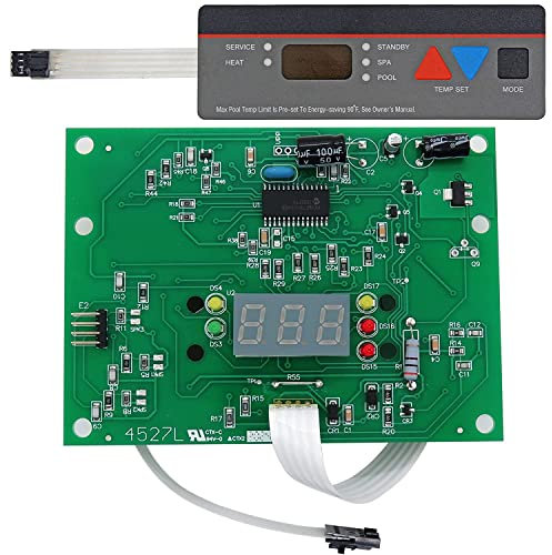 SHISHISHUN IDXL2DB1930 Display Board, Pool Heater Replacement Control Panel Keypad Membrane Switch Compatible with Hayward H350FDP & Universal H-Series Heater Models H250IDL2 H350IDL2 H400IDL2