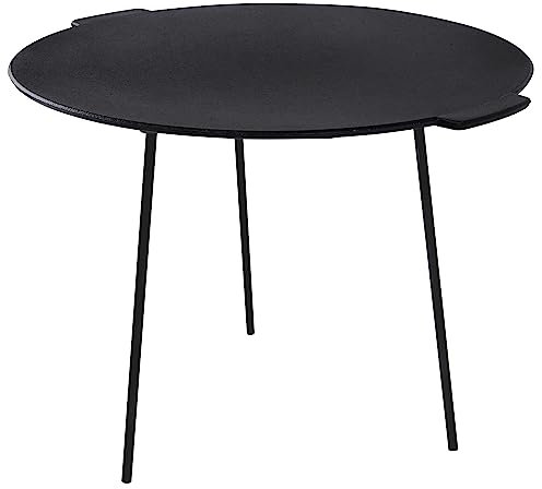 TRMLBE Padella in Ghisa da Ø 45 cm con 3 Gambe e Supporto per Dutch Oven, Ideale per Barbecue, Campeggio e Giardino