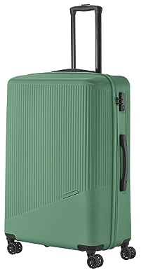 Travelite 4-Rad Hartschalenkoffer groß 96 Liter, Gepäck Serie Bali: ABS Hartschalen Trolley mit TSA Kombinationsschloss, 77 cm