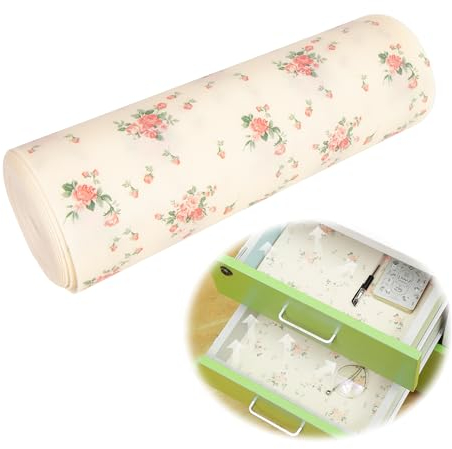 Tappetino Antiscivolo Cucina Cassetti per Frigorifero - Rivestimento Mensole, Carta di Rivestire Armadio Interno, Proteggi Tavolo Trasparente, Pellicola Protettiva del Cassetto Tappetini Antimuffa