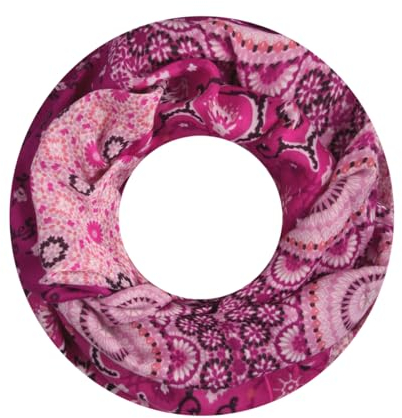 Majea Damen Loop Schal Schlauchschal Halstuch (880026) (pink 16)