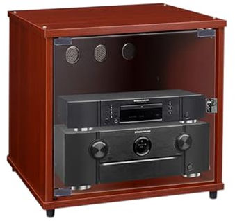 BAYTEWJX Multifunktionales Ablageregal,Plattenspielerständer,Medienregal Regal,Spielekonsolenständer,Beistelltisch Plattenspieler Regal,für Wohnzimmer Schlafzimmer Arbeitszimmer.(50x55x46cm)