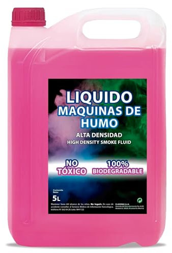 PLANTAWA Liquido Macchina del Fumo Alta Densità 5L | Effetto Nebbia Densa e Duratura | Compatibile con Tutte le Macchine del Fumo | Ideale per Feste, Eventi e Concerti