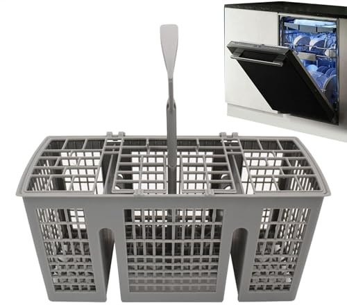 Cutlery Utensil Basket for Dishwasher - silverware organizer, dishwasher basket | sturdy utensil holder replacement for forks, spoons and knives, compact design for efficient dishwashing
