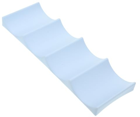 FUNOMOCYA Portabottiglie Vino Impilabile in Plastica Tappetino Antiscivolo, Capacità 10 Bottiglie, Supporto Da Banco Salvaspazio Per Frigorifero e Cucina in Stile Europeo