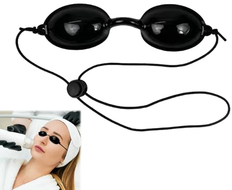 Anti-UV-Brille, UV-Brille, Augenklappe für Bräunung und ästhetische Pflege, Schutzbrille für Rotlichttherapie, Solariumbrille, Lieferung mit einer transparenten Hülle