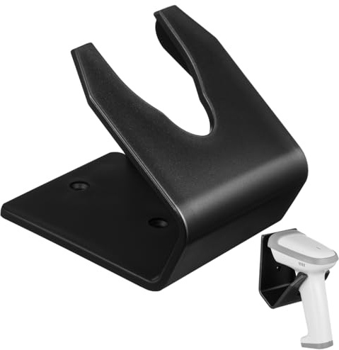 WEKADRIN Barcode Scanner Halterung für Handscanner mit Stabilem Standfuß Langlebiger Kunststoffhalter für Supermarkt Einzelhandel und Lager Praktischer Tischhalter für Schnelles Scannen