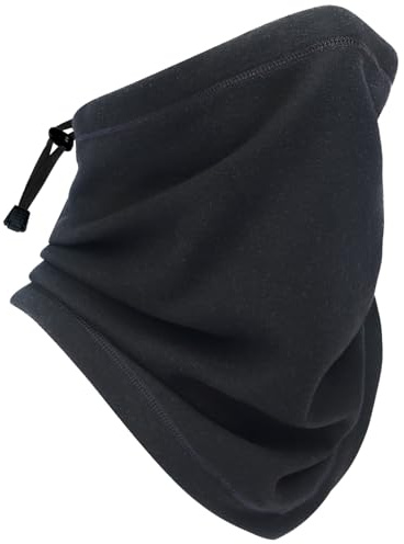 Eikuni Neck Gaiter Face Mask Warmer with Adjustable Drawstring for Men Women Winter Cold Weather Windproof