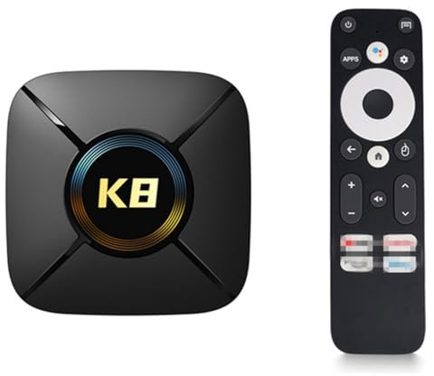 Android 14.0 TV Box, HK1 K8MINI TV Box RK3518 Quad-Core 64Bit Cortex-A53 Support 8K 3D 1080P 2.4/5.0Ghz WiFi BT5.0 10/100M Ethernet DLNA HDMI 2.0 H.265 Set-Top Box,2gb+16gb