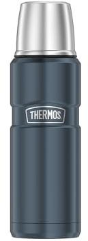 THERMOS STAINLESS KING Thermosflasche ice grey 0,47l - Edelstahl, absolut dicht, mit Trinkbecher, 12h heiß & 24h kalt, kompakt & robust für Reisen und Camping, BPA-frei