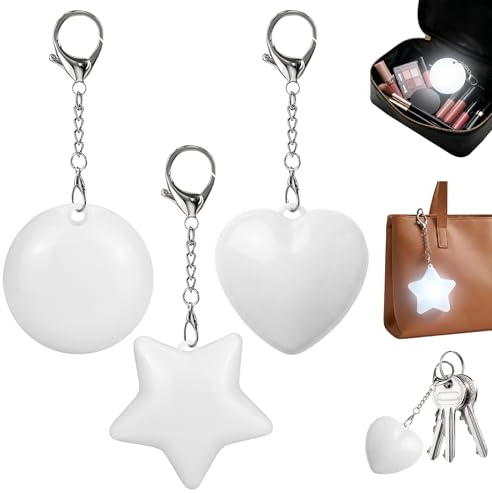 Lampe de poche à main avec capteur tactile LED, cercle, cœur, étoile, lampe de poche pour sac à main, rechargeable, mini lampe de sac à main, cadeau pratique pour petite amie, sœur, trajet, voyage