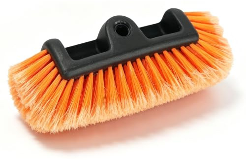 Tête de brosse de lavage de voiture 30 cm avec poils souples, brosse de nettoyage en nylon | Pour le nettoyage extérieur des voitures, camping-cars, camions et bateaux, compatible avec les barres avec filetage