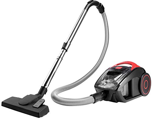 Monzana® Staubsauger Beutellos Tierhaare 900 Watt Zyklon 1,5L Staubbehälter Haushalt Bodenstaubsauger inkl. Zubehör Teppich Sauger HEPA Filter Rot