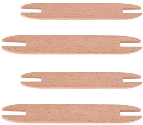 Pullover-shuttles 4er-set Webwerkzeuge Aus Holz Nähset für Feines Garn für Wandteppich-handarbeit