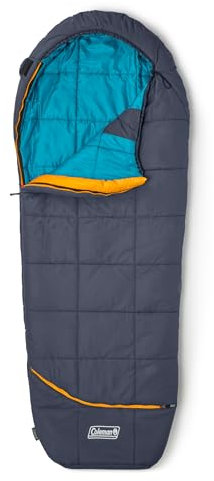 Coleman Big Bay 0/20/40°F Cold-Weather Sleeping Bag, Adult Mummy Sleeping Bag with Headrest, Foot Ventilation, & Storage Sack, Big & Tall Options