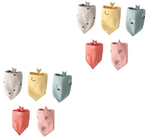 UPKOCH 10stücke Teiliges Bib Aus Doppellagige Cartoonbedruckte Spucktücher Und Atmungsaktiv Und Saugfähig Für Neugeborene Und Kleinkinder