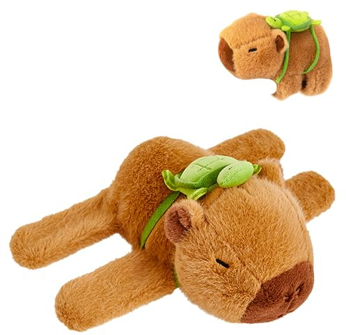 Afenau Capibara Pulseras Slap, 18 cm Pulsera de Capibara, Exquisito Capybara Peluches de Peluche Slap Bandas, Lindo Animal Slap Pulseras para Niños y Niñas en Navidad, Fiestas de Cumpleaños