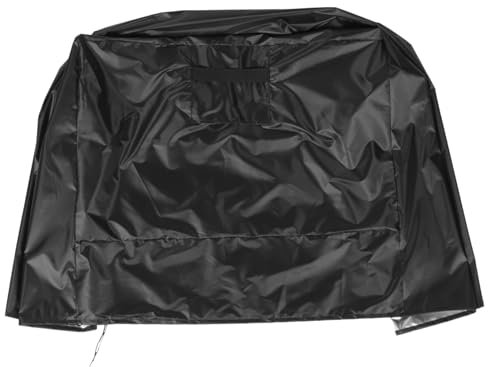 HONMEET Housse pour Climatiseur en Tissu Oxford Noir, Pliable et Résistante pour Unité Extérieure, Protège Soleil Pluie, pour Usage en Extérieur