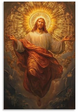 DHBANEIOK Mythical Jesus Wall Art - Leinwand Wandbild Poster Modern DekoSourisionen Für Das Wohnzimmer,Büro,Küche,Schlafzimmer 20x30inch(50x75cm)
