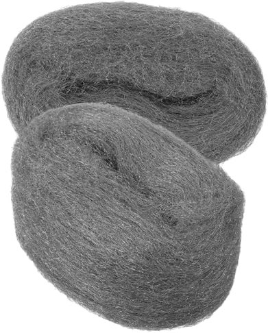 OKUMEYR 2stücke Flexible Stahlwolle Polierpad Hochwertige Drahtgewebe Für Gründliche Rostentfernung Und Polieren Von Und Metalloberflächen