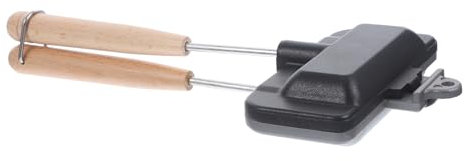 Cabilock Padella Per Panini Da Cucina Doppia Faccia Teglia Antiaderente Per Colazione Per Formaggio in Alluminio Riscaldamento Uniforme Pratica Per Cucinare Pane e Panini