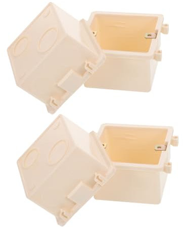 jojofuny 4pezzi Scatole Elettriche Da Incasso Tipo Cassette Derivazione Muro Ignifughe Con Connessione Scatto Per Installazione Sicura e Riutilizzabile in Pareti Dure e Uffici
